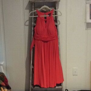New Directions size 4 coral flowy dress